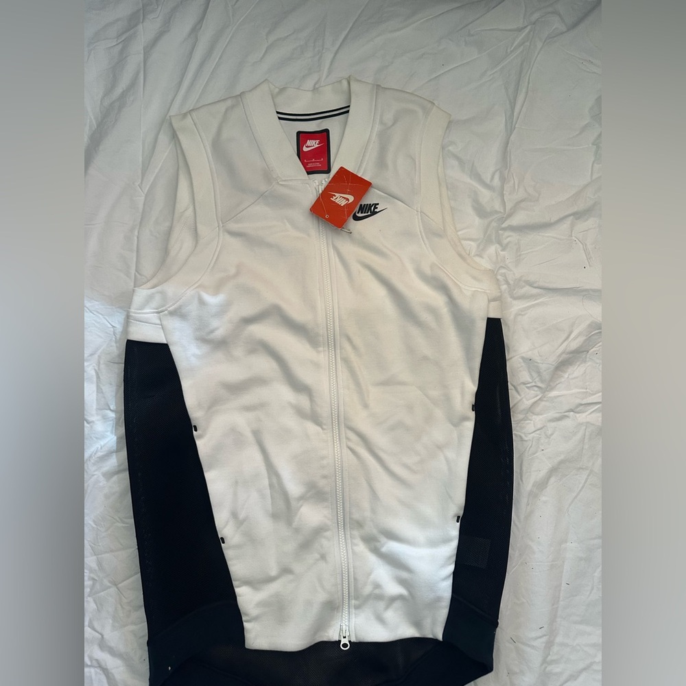 Nike TECHFleece Cocoon mesh Black and White Sleeveless Vest